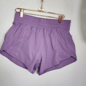 Royal Change Lavender Nylon Running Shorts Size Small